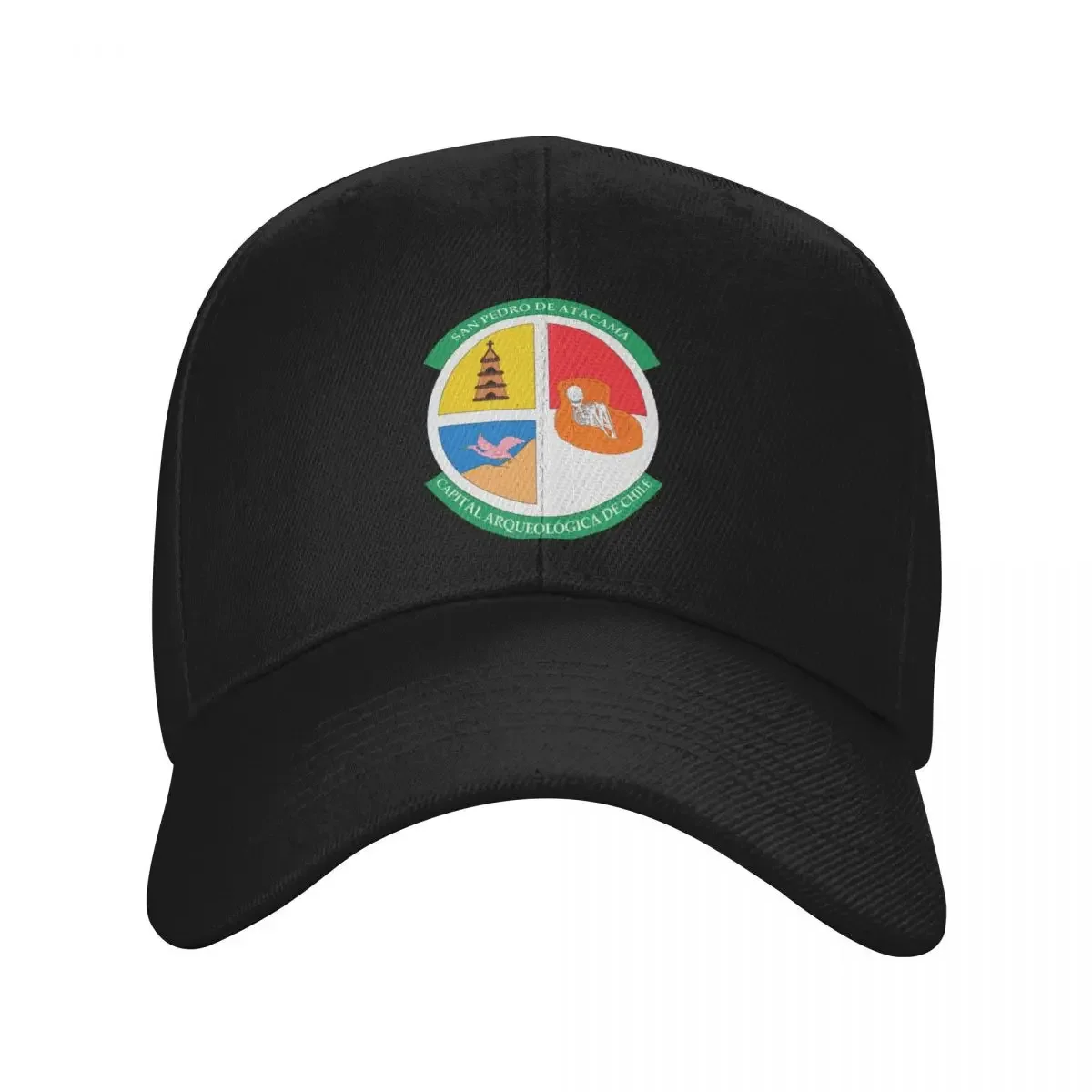 Coat of Arms of San Pedro de Atacama, Chile Baseball Cap Beach Thermal Visor Women's Beach Men's