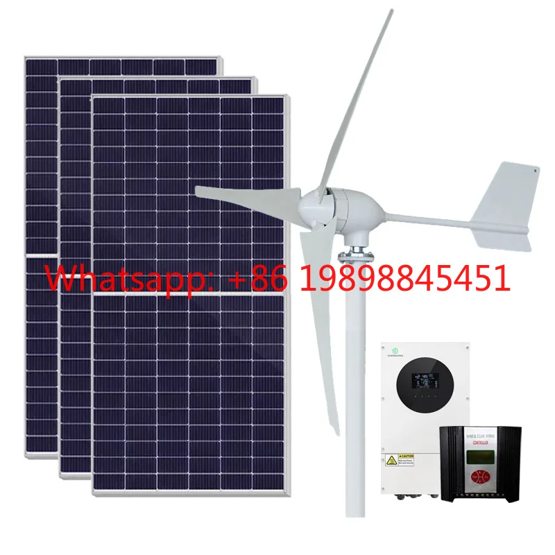 

Generator 5kw Wind Hybrid Solar Power Turbine System 20 kw With Lifepo4 Battery High Efficiency Monocrystalline Silicon