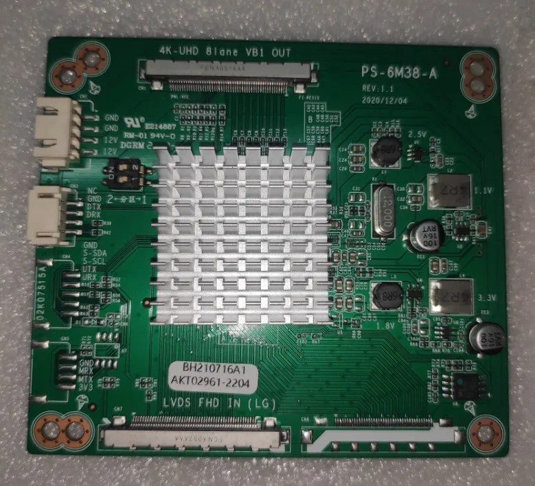 ¡Envío gratis! PS-6M38-A 60Hz entrada 4K salida drive pantalla LED placa adaptadora Placa de conversión