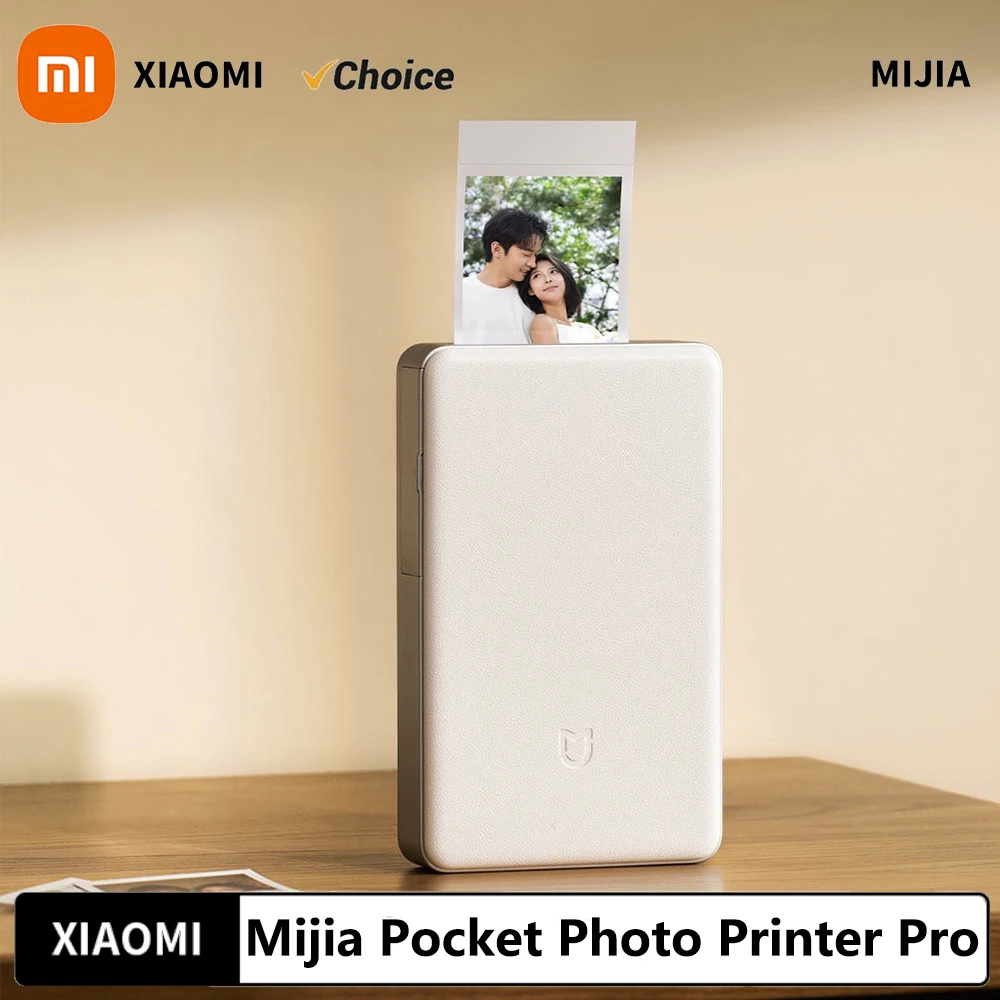 

2025 Xiaomi Mijia Pocket Photo Printer Pro AR Video Photo Bluetooth Connection Integrated Automatic Film Covering HD Printing
