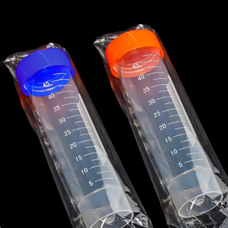 100PCS 15ml centrifuge tube sterile 50PCS 50ml sterile individually packaged conical bottom ethylene oxide sterilization