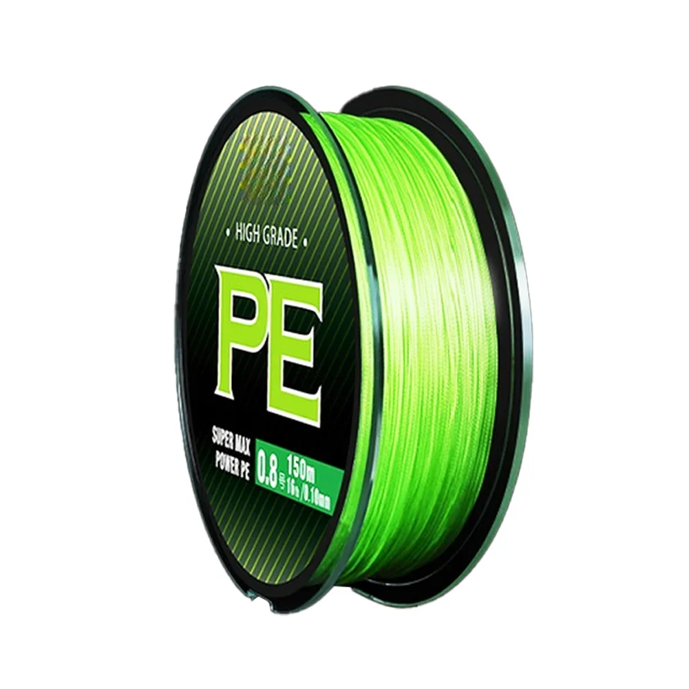 

Зеленая рыболовная леска из ПЭ, 140 м, 8 нитей - высокоплотное плетение с ярким стойким цветом и высокой чувствительностью для ловли карпа