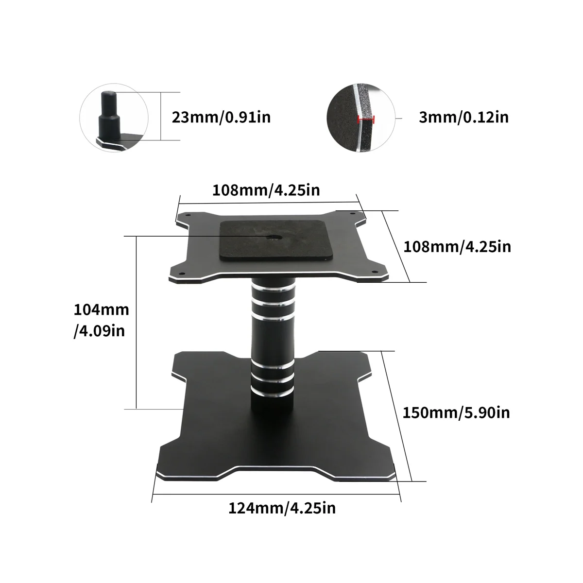 For 1/10 1/8 RC Model Remote Control Car Climbing Car CNC Repair Stand Maintenance Stand Can Be Rotated.