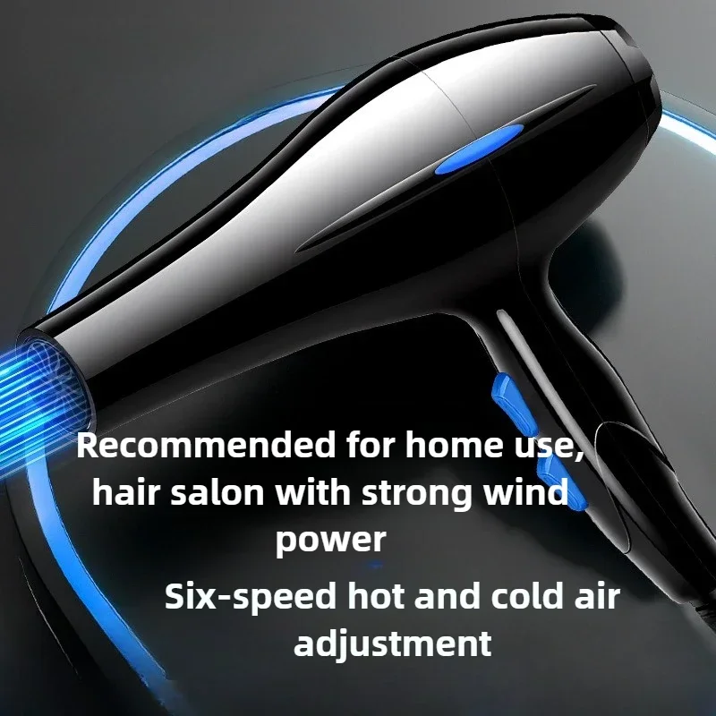 

Hair Dryer Household 220V 110V Hair Dryer High Power and High Speed Ion Blue Light Hair Dryer Five-speed Adjustment Low Noise