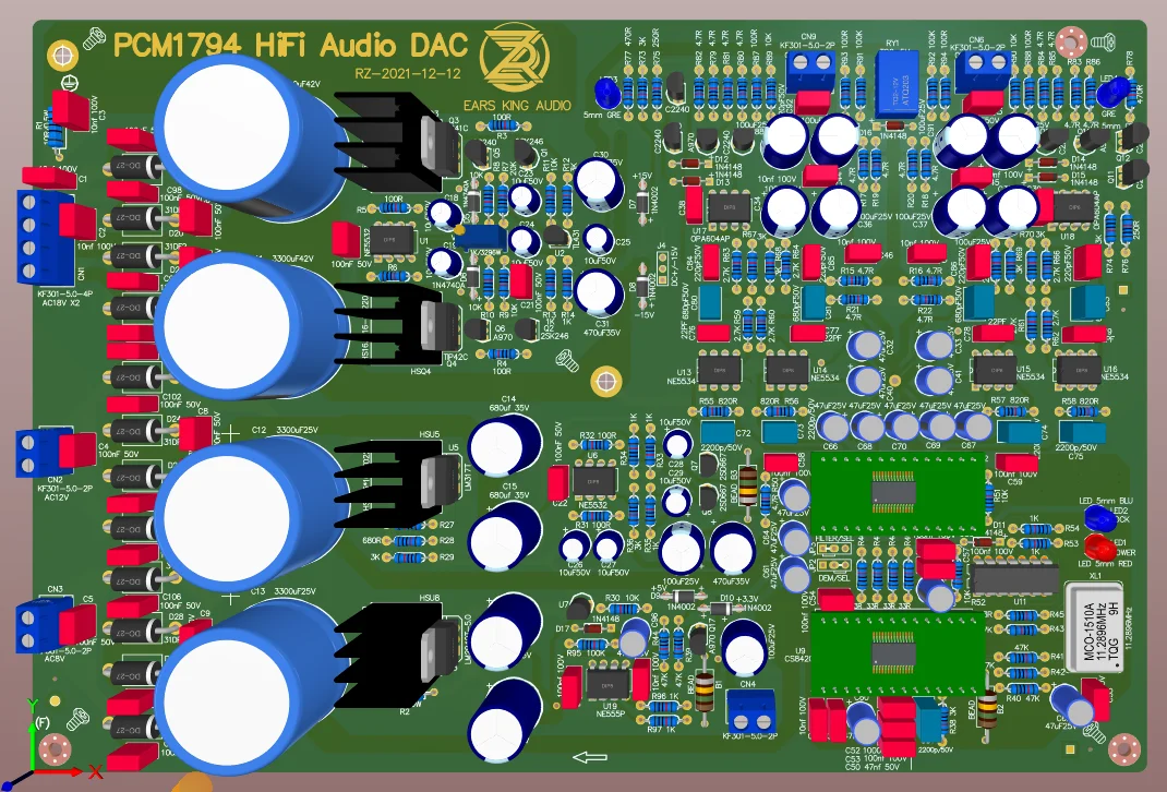 

PCM1794 decoder board DAC front stage hifi coaxial dedicated audio decoder