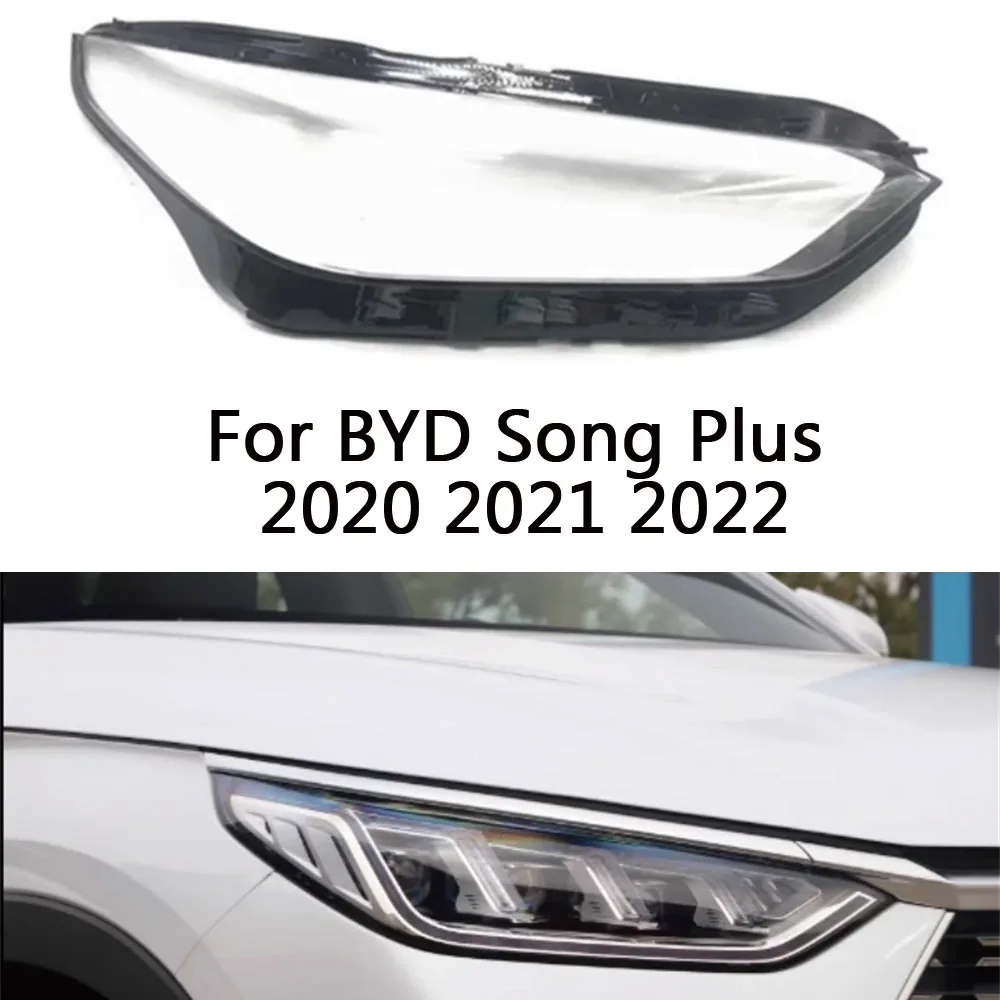 

For BYD Song Plus 2020 2021 2022 Front Headlight Cover Shell Headlamps Lampshade Lens Glass Replace Lampshade Plexiglass