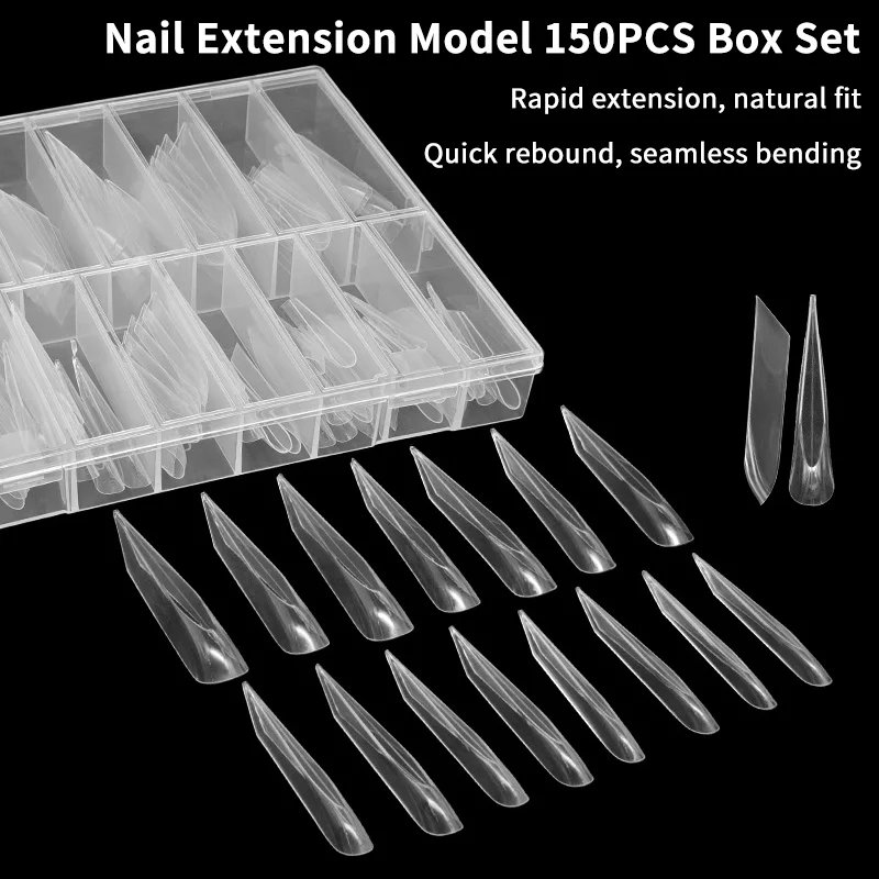 

[WHB]30/150pcs/Box Mechanical Dragon Claw Nail Forms For Extension Gel Nail Molds Nail Extension Forms For Building Gel Manicure