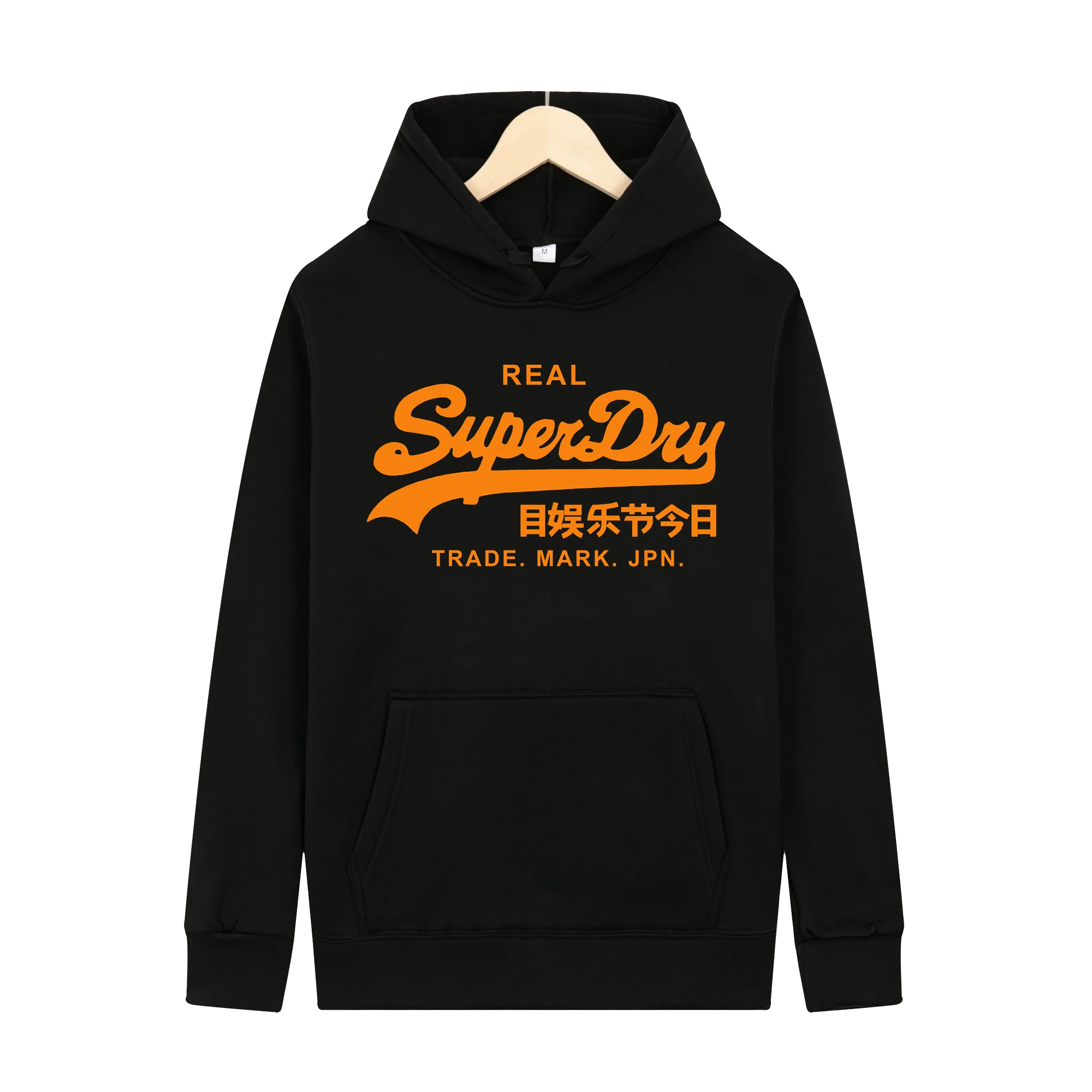 New Men\'s Oversized Superdry Letters Print Hooded Cotton Sport Hoodie Outdoor Casual Fashion Men\'s Sweatshirt Pullover