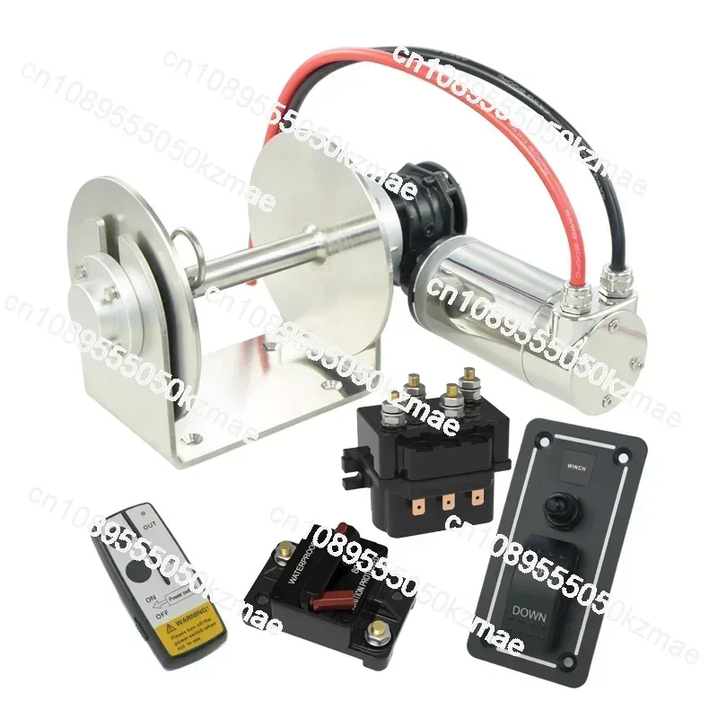 

MX1-HD912 IP68 Полностью водонепроницаемая лебедка для лодочного барабана 900 Вт/12 В для лодок до 6 м/20 футов
