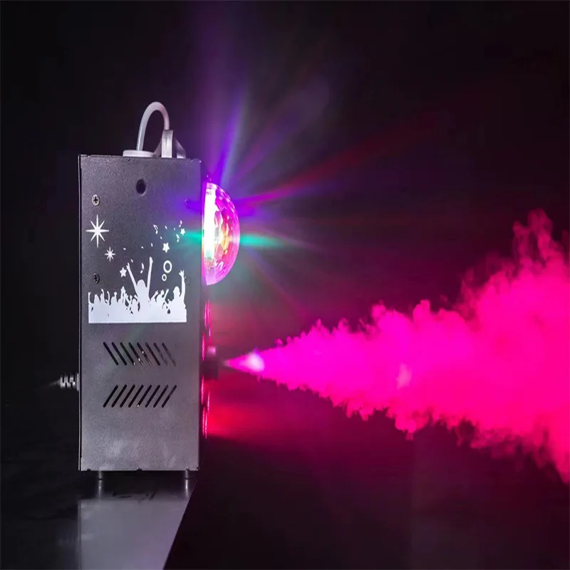 Mingjie 700 واط آلة لصنع الدخان ديسكو الكرة التحكم عن بعد مبيد 3in1 LED RGB المرحلة الإضاءة المهنية آلة الضباب DJ ديسكو الطرف