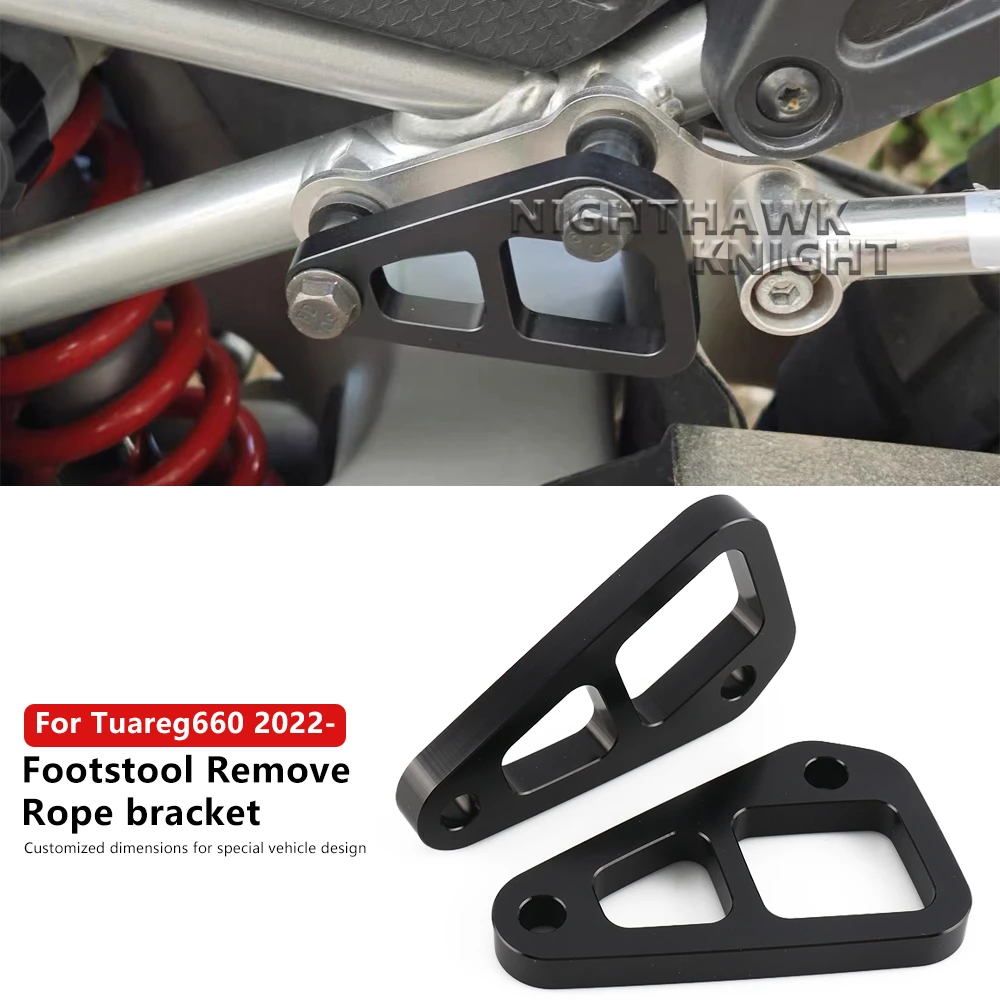

For Aprilia Tuareg 660 Tuareg660 2022-2025 Motorcycle Passenger Footstool Replacement Kit CNC Aluminum Side Tie Down Brackets
