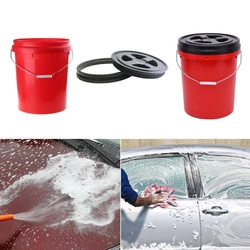 Professionsal Car Wash Bucket Seat-Mounted Car Cleaning Bucket with/without Lid Movable Car Wash Bucket for Car Washing