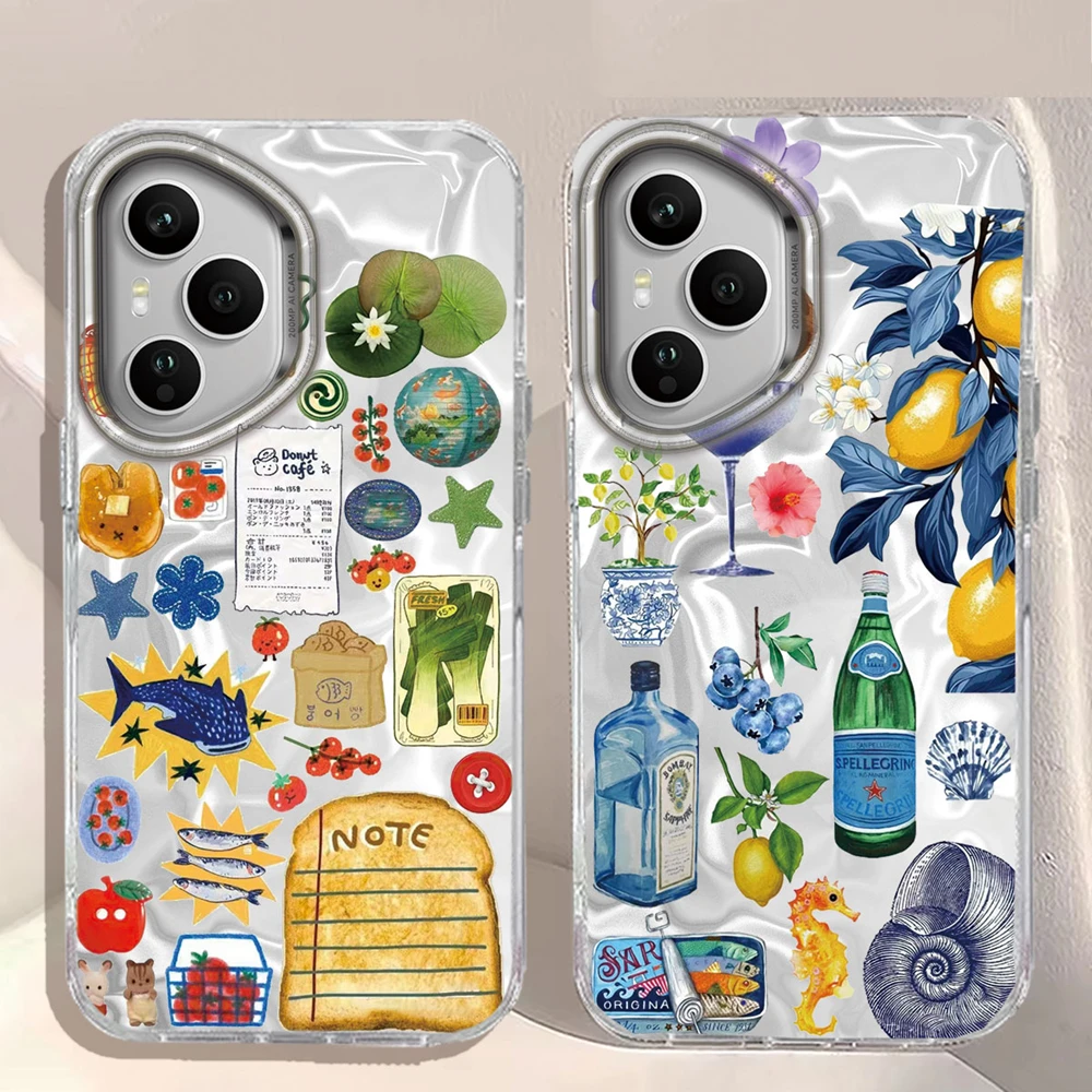 

Seaside Scenery Wine Lemon Phone Case for Honor 400 200 90Smart Pro Magic7 6 5 70 Lite X9a X9c X9b X8b X8a X8c X7c X6c X6b Cover