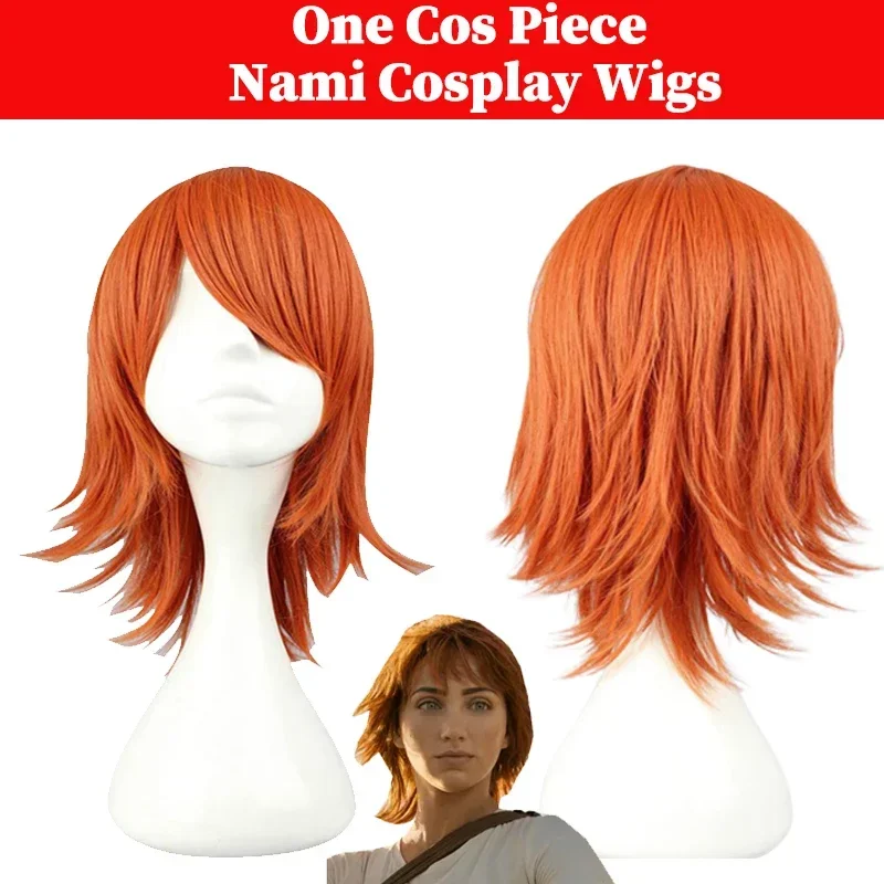 Anime One Cos Stuk Nami Cosplay Pruik Vrouwen Vermomming Kostuum Accessoires Hittebestendige Synthetische Halloween Pakken Rekwisieten