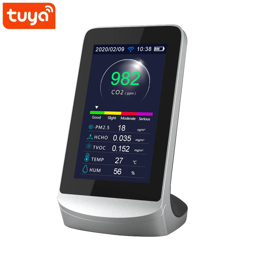 

Dienmern New DM72B WIFI Air Quality Meter Portable LCD Display PM2.5/Temperature/Humidity Detector Home Gas Sensor Tester