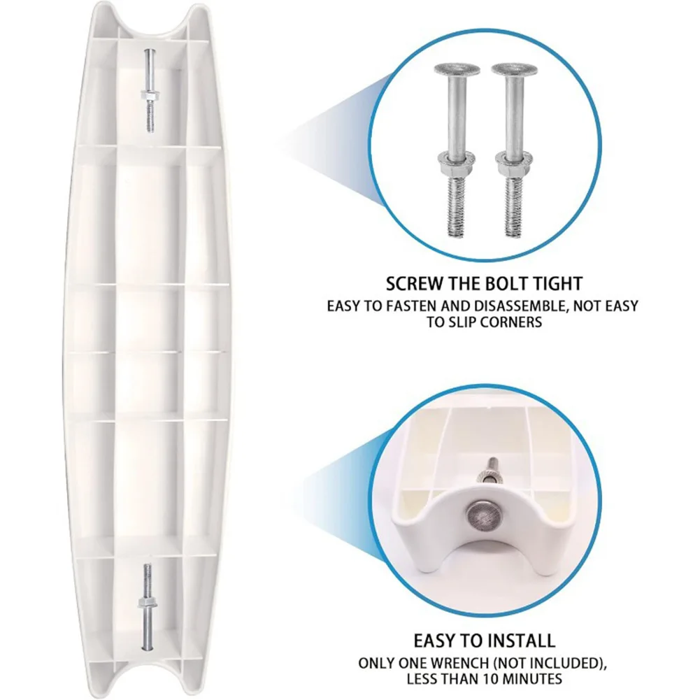 Pool Ladder Step Replacement Kit 3 pcs ABS Plastic Steps with Polka Dot Designed for Standard Above Ground Pools