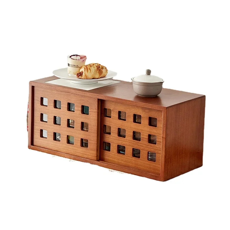 

Yy Japanese-Style Solid Wood Insect-Proof Small Cupboard Kitchen Wall Mounted Food Cupboard Multi-Functional Cupboard