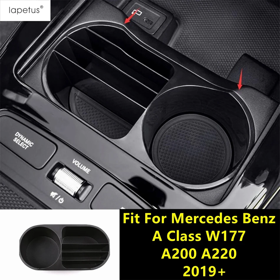 

Central Control Water Cup Holder Container Storage Box Container Tray Accessories For Benz A Class W177 A200 A220 2019 - 2024