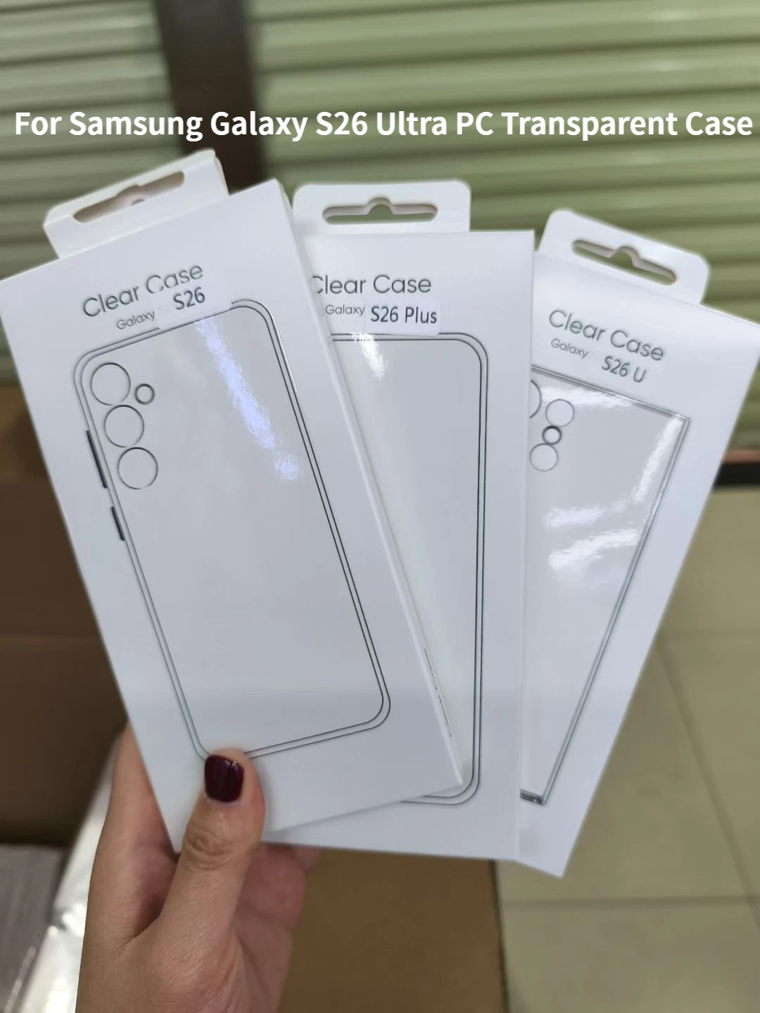 Ultra-Thin Transparent PC Hard Case for Samsung Galaxy S26/S26 Plus/S26 Ultra - Protective Phone Case with Packaging Box