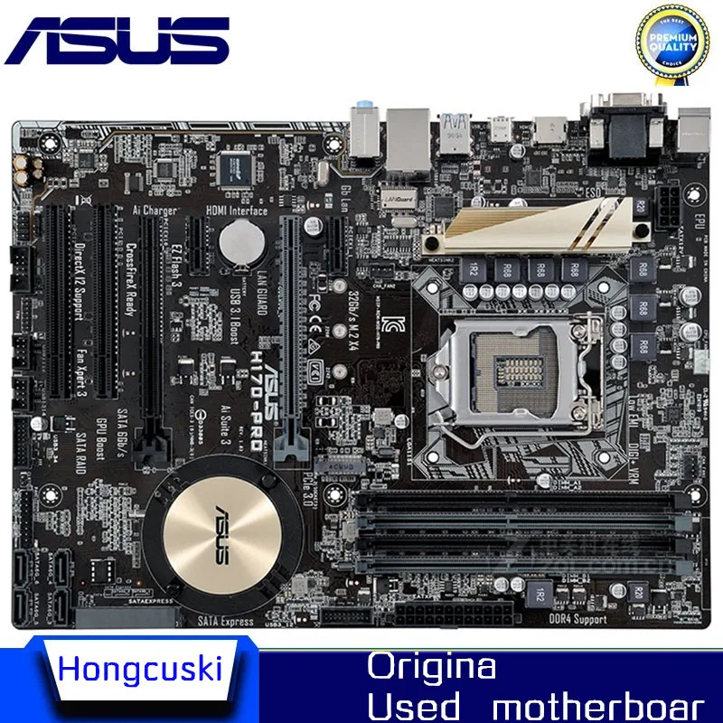 For ASUS H170-PRO LGA1151 Used original motherboard Socket LGA 1151 DDR4 64G H170 Desktop Motherboard