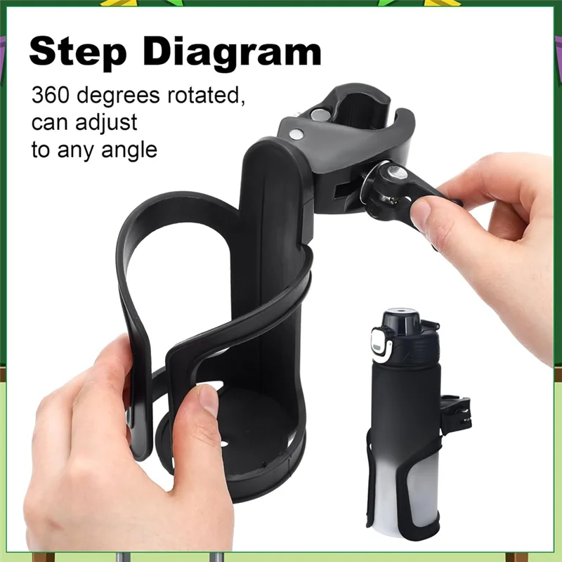 

JHD For Classroom Desk Water Bottle Holder 12 Pieces 360° Rotating Cupholder Back To School Gift Set