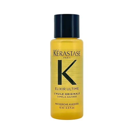 Imagen 2 del producto Kerastase Elixir Ultime Camellia Oil para el cabello 15 ml, suero capilar original para mujeres/hombres, tratamiento para el cuidado del cabello