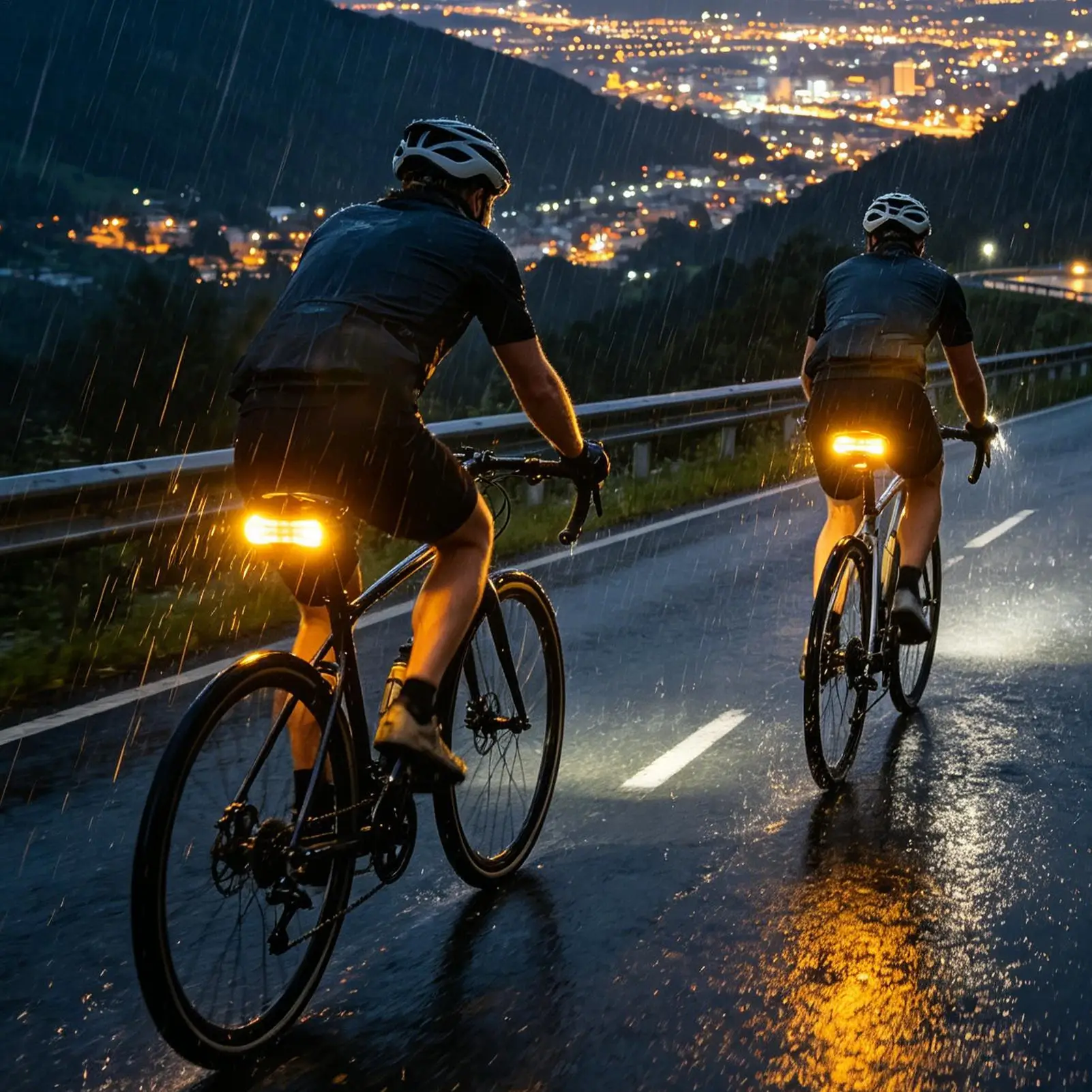 

Bicycle Turn Signal 1200mAh Rechargeable Signals With Loud Horn 6 Lighting Modes Bike Safety Turn Lights For Cyclists Men Women