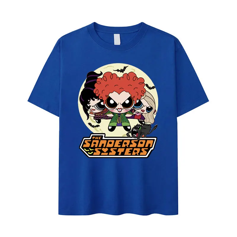 Vintage Powerpuff Girls Graphic T Shirt Men Women O-Neck High Quality Fashion T-shirts Tops Casual Cozy Cotton Oversized T-Shirt