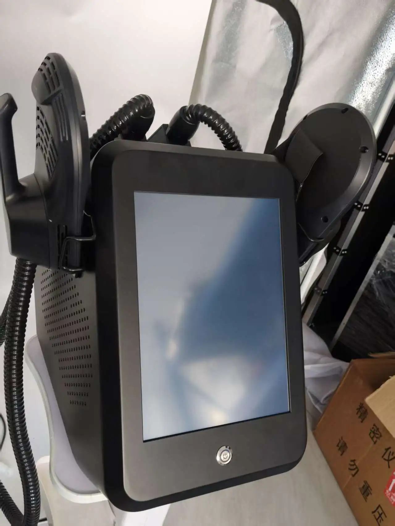 

Myoslim Body Slim Sculpt Muscle Stimulate Fat Removel 6500W Eletric Machine Hi-emt RF Weight Lose Portable Electromagnetic