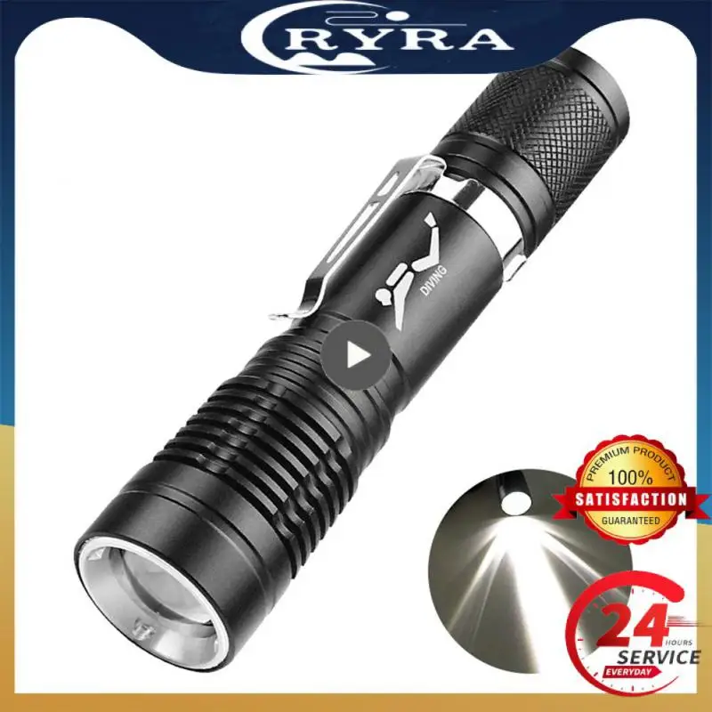 

Flashlight Aluminum Alloy Professional Diving Flashlight Lamp Waterproof Diver Diving Flash Light Underwater 18650