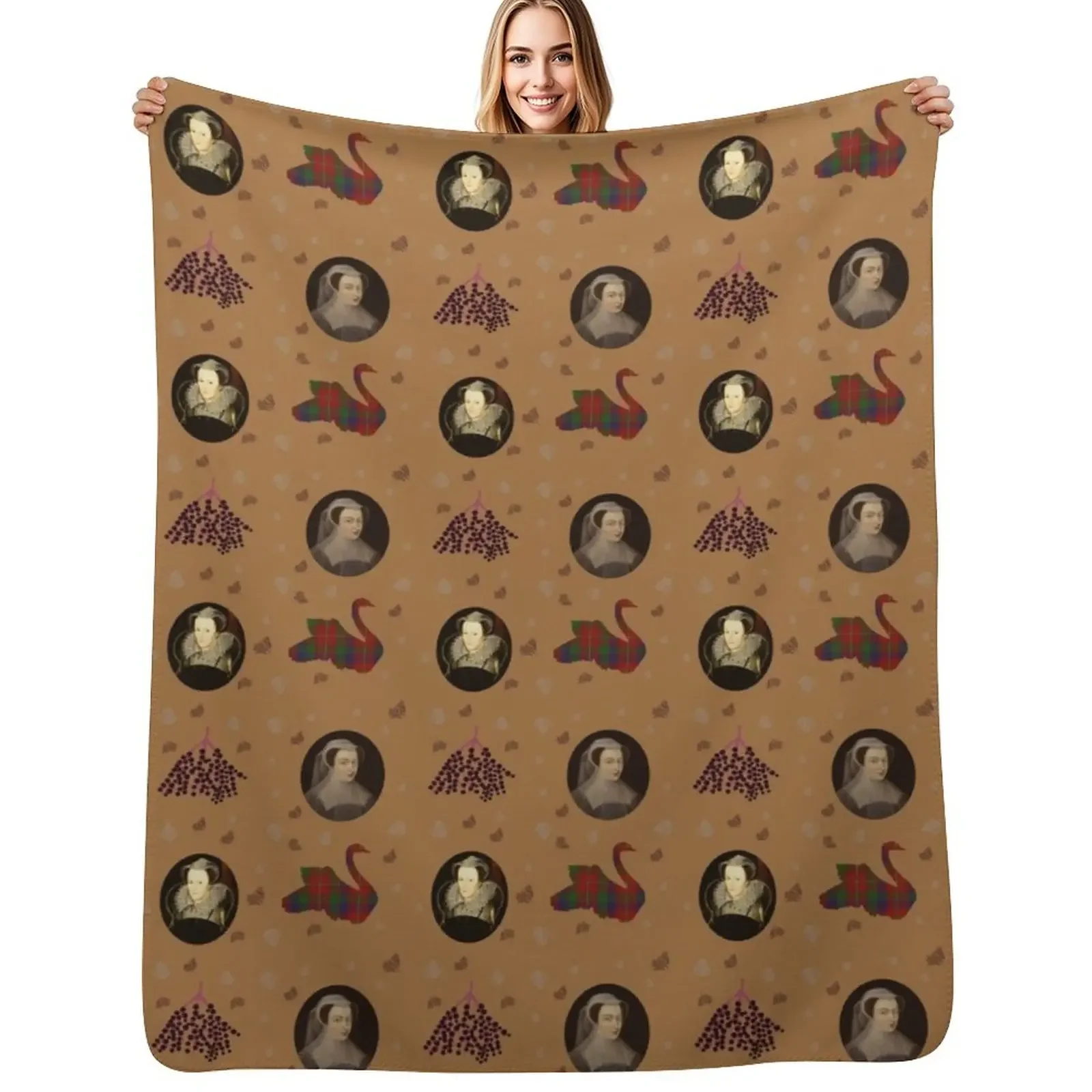 

Mary Queen of Scots Throw Blanket For Decorative Sofa Nap anime Multi-Purpose Blanket