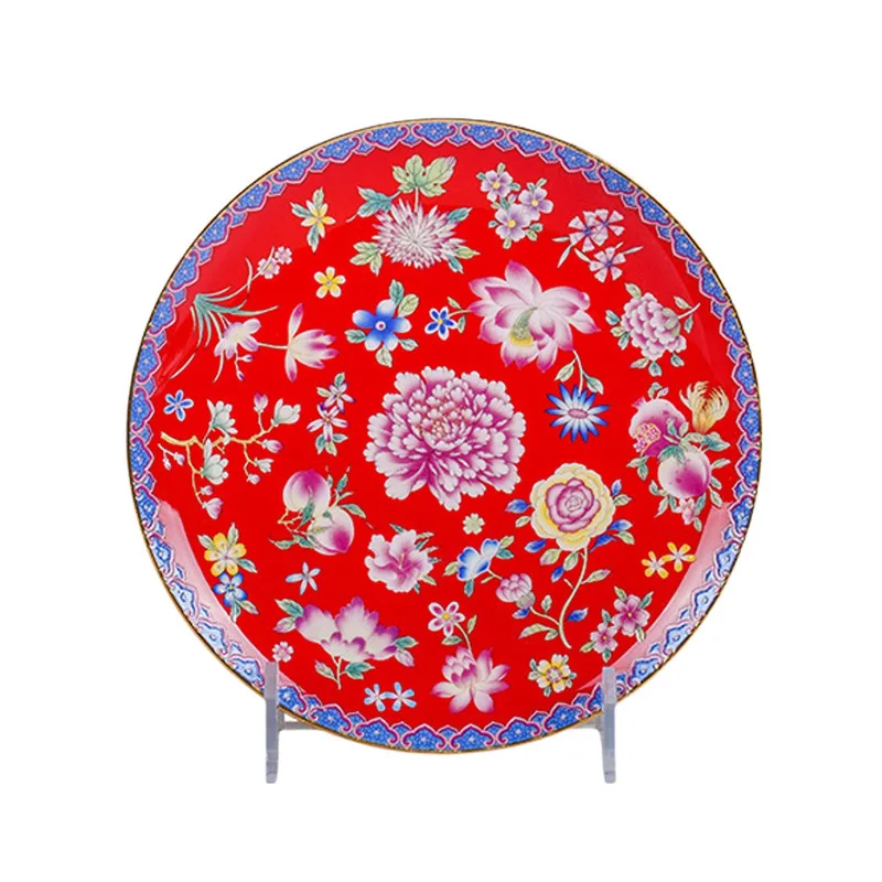 

Enamel color Wanhua ceramic plate Small household dish Spitting bone plate Vegetable plate