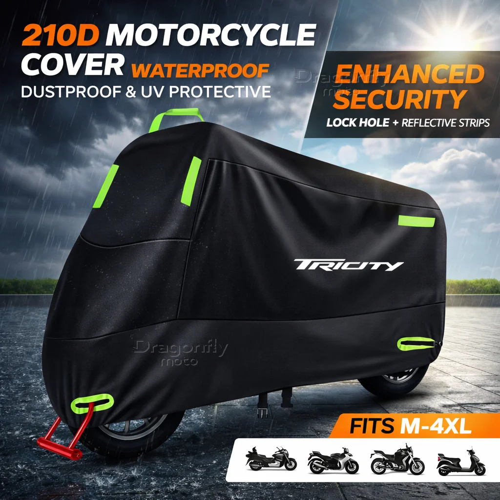 

For Yamaha Tricity 300 125 155 2018 2019 2020 2021 2022 Motorcycle Cover Waterproof Outdoor Scooter UV Protector Rain Cover