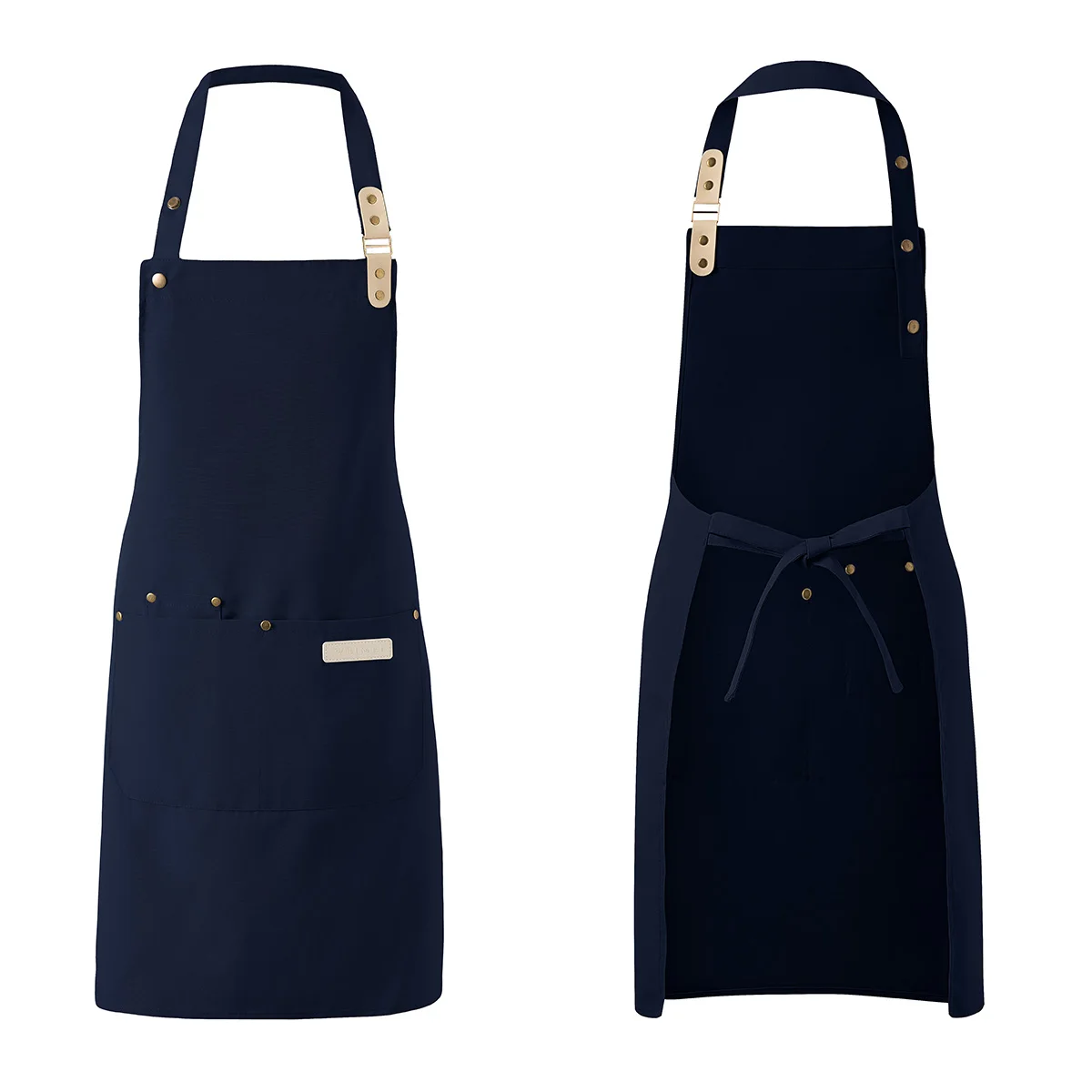 1-teilige Kochschürze, Unisex, wasserdichtes Segeltuch, langlebig, für Restaurant, Hotel, Backen, Schönheitssalon, Nagelkunst, Küche, Kochen – Detail 4