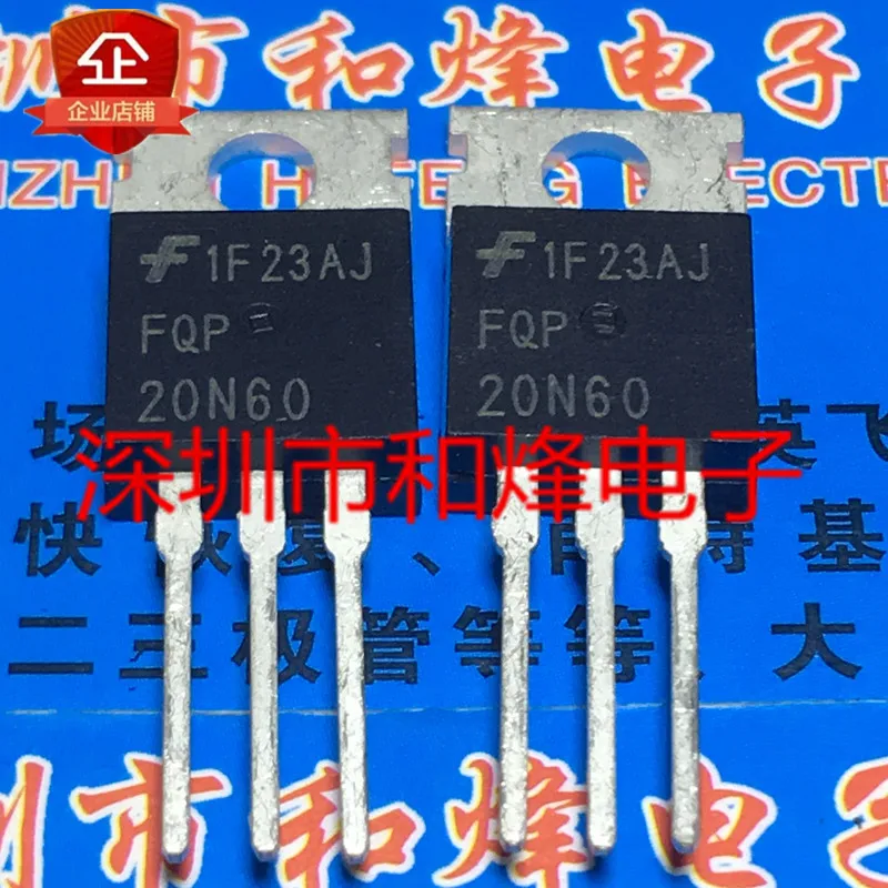 5PCS-10PCS FQP20N60  TO-220 600V 20A   On Stock  New And Origjnal