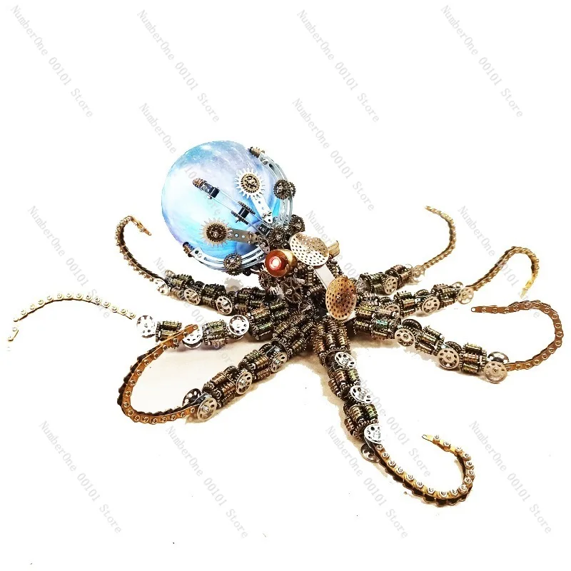 High-Difficulty Metal Assembly Model, Precision 3D Mechanical Puzzle Toy, Hand-Assembled Figurines for Display and Craftsmanship