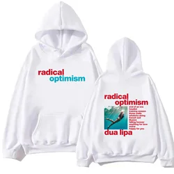 Dua Radical Optimism 2024 Hoodie Lipa Harajuku Hip Hop Pullover Tops Fans Gift