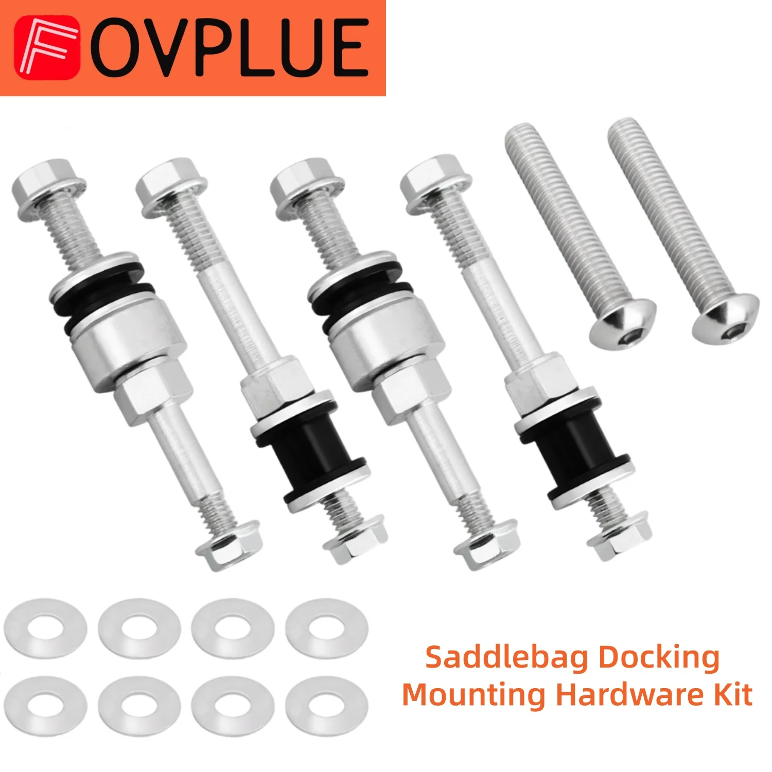 Motorcycle Detachable Saddlebag Docking Mount Hardware Kit For Harley Heritage Softail Classic FLSTC Softail Springer 2003-2017