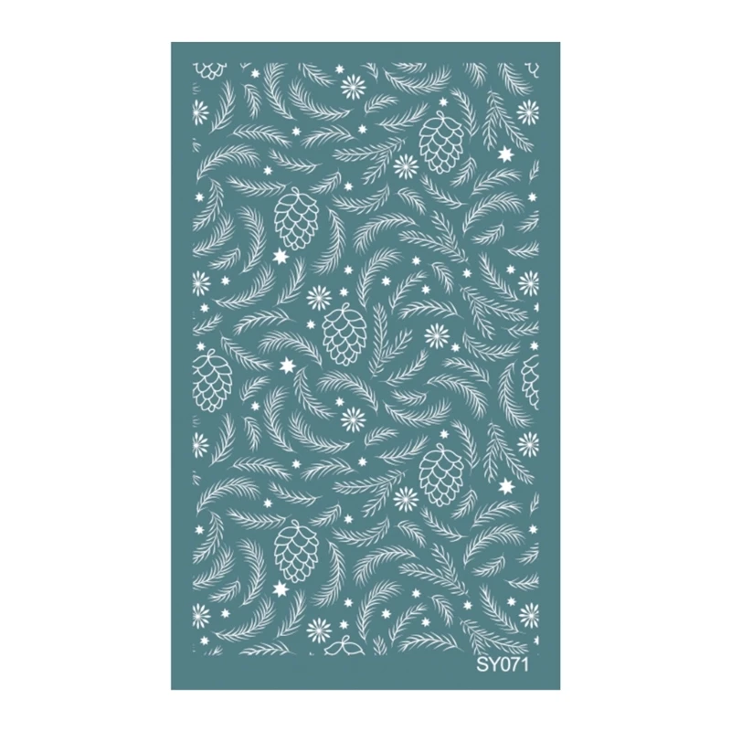 Silk Screen Stencils for Clay, Reusable Silkscreen Stencils Working Clay Earrings Cutters for Printing on Clay Earrings