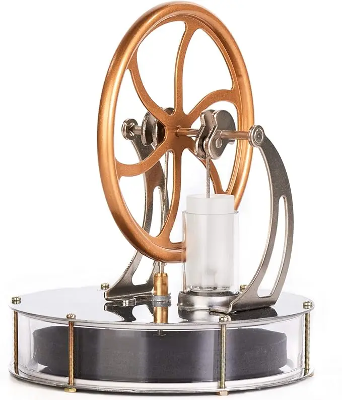 

Popular Low Temperature Stirling Engine Motor Steam Heat Education Model Toy Kit for Mechanical Skills