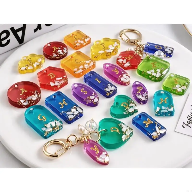  Resin Earring and Keychain Mold, Flexible Reusable Silicone Tray for Casting Hearts, Ovals, Diamonds, and More Shapes