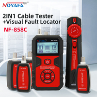 NOYAFA NF-858C Network Cable Tester with VFL Function LCD Digital Cable Tracker Network Line Finder Wire Tracker PoE Checker