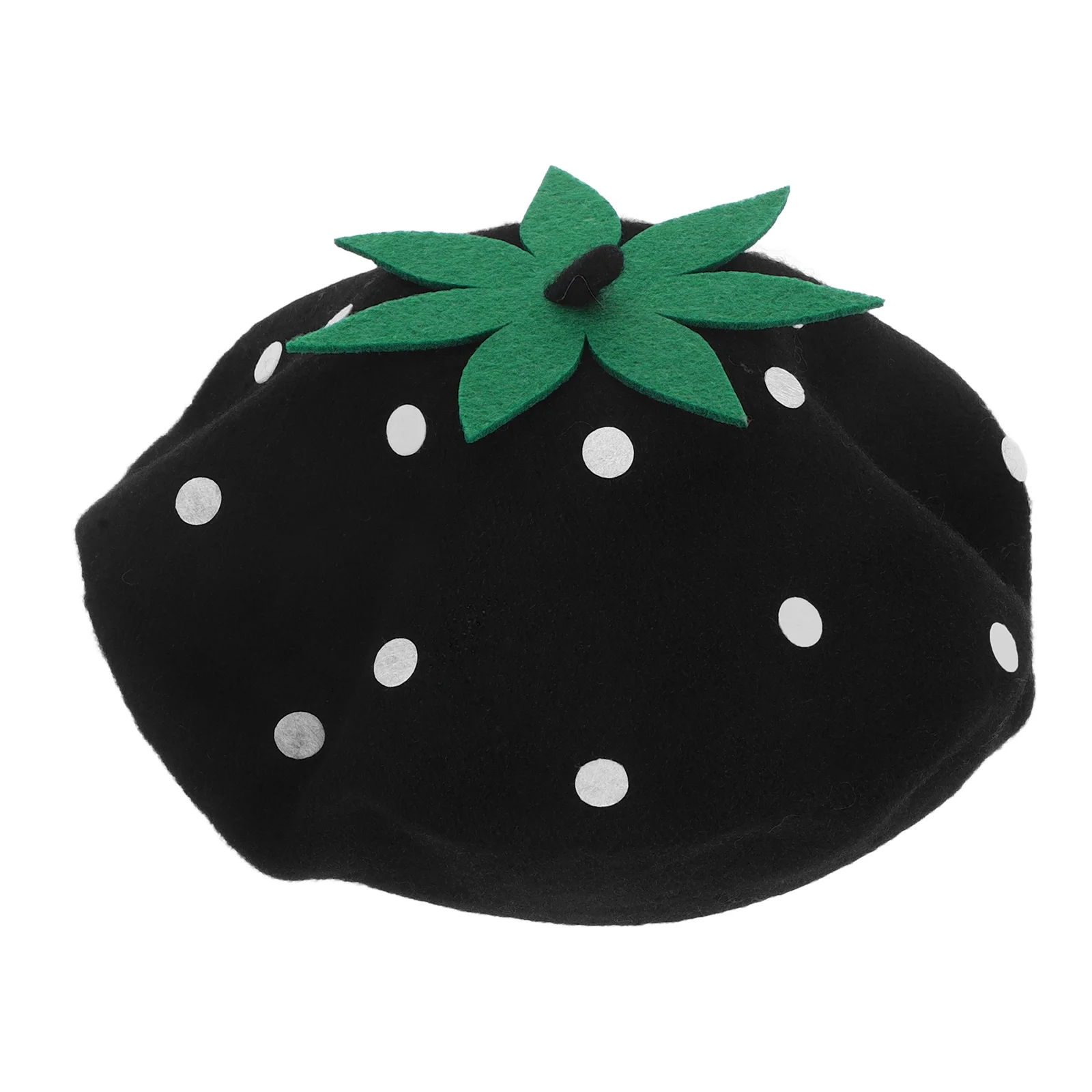 Berets Black Hats Toddler Cap French Strawberry Newsies Mushroom Adult Boho for Kids Aldult