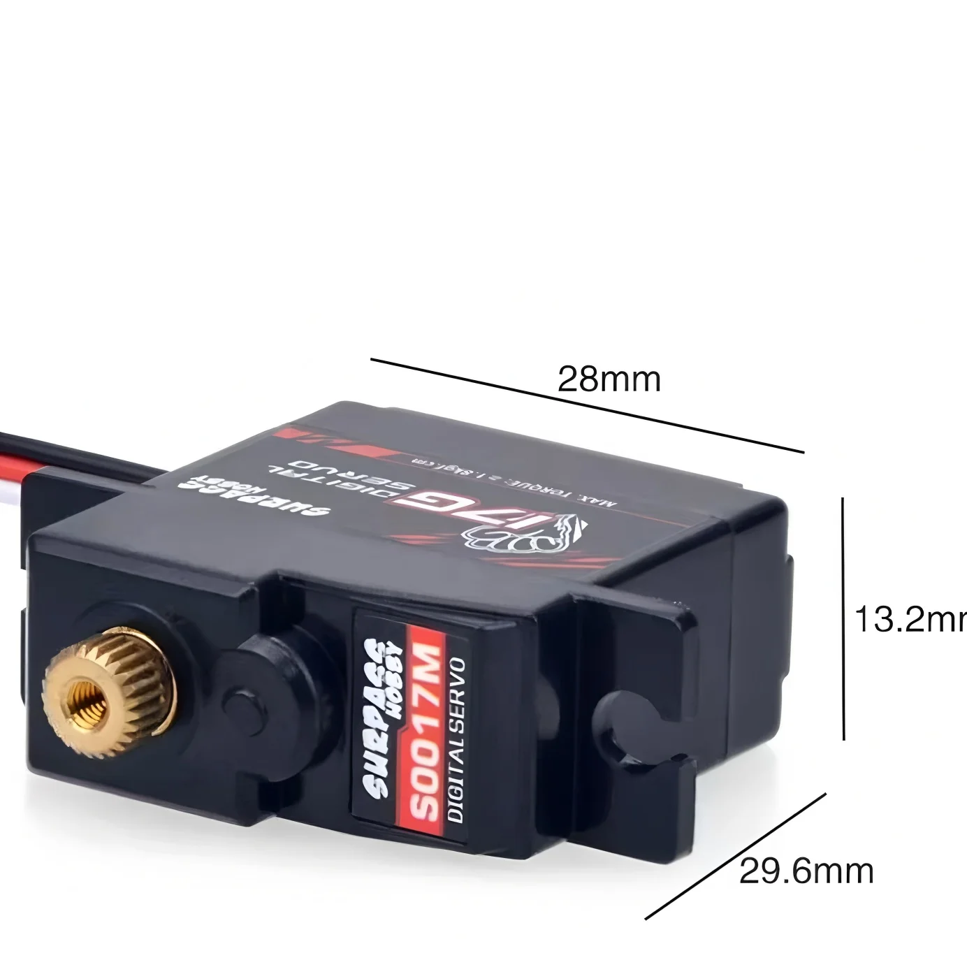 Surpass Hobby S009M 9G S0017M 17G 25G Metalowe/Plastikowe Koło Zębate Cyfrowe Serwo do Samochodu RC Samolotu Robota Łodzi Wltoys Axial SCX24 Model Zabawka