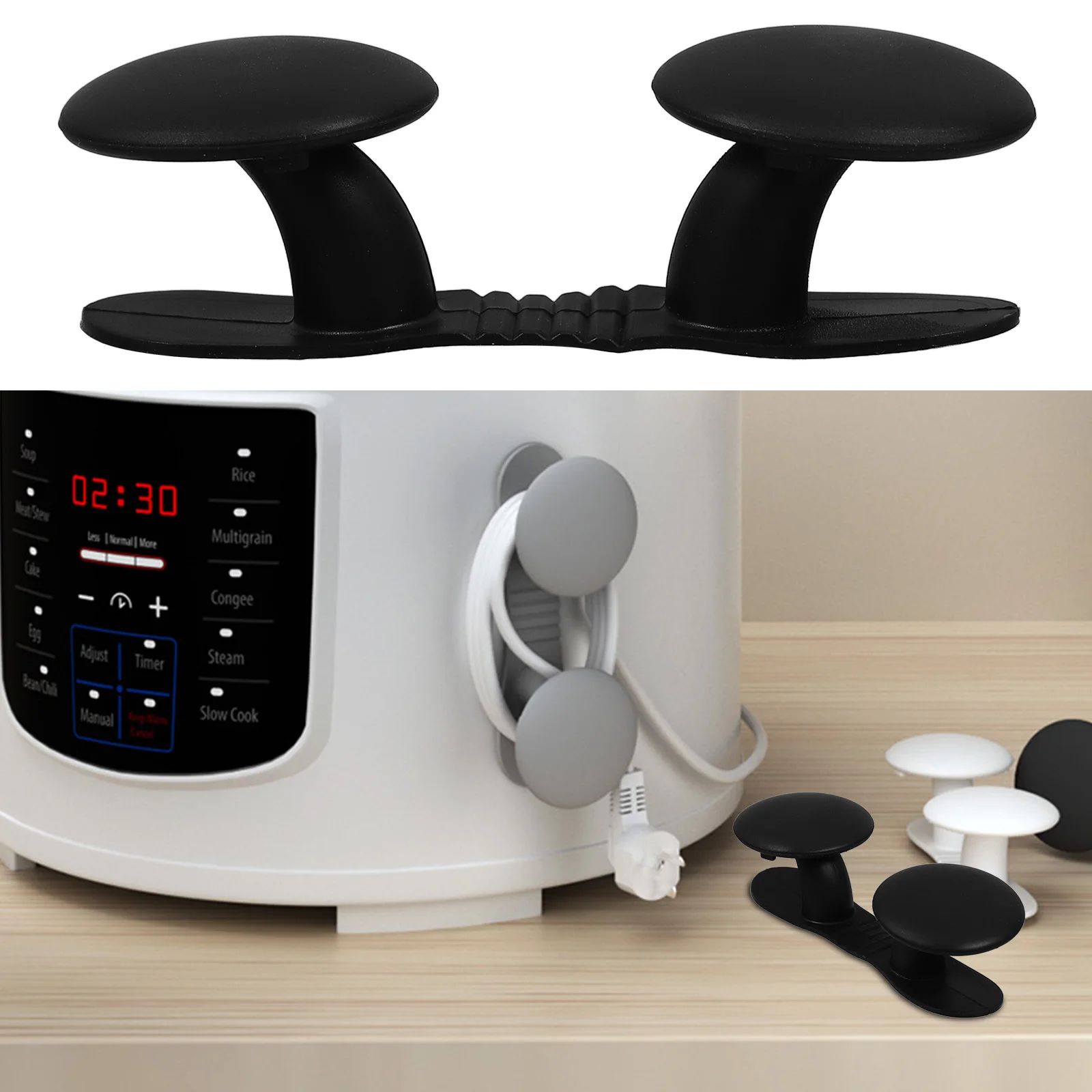 

Electric Wire Organizer Adhesive Cord Holder for Kitchen Appliances Wall Desk Cable Management Wire Kitchen Appliance Cord