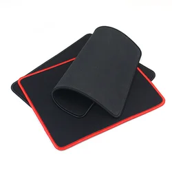 Non Slip Mousepad Wear Resistant PC Computer Laptop Soft Edge Mouse Pad Office Rubber Fabric Mat 21x26x0.3mm