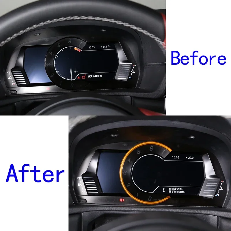 For 2019-2022 Toyota GR Supra A90 aluminum alloy car dashboard tachometer decoration ring sticker car interior accessories