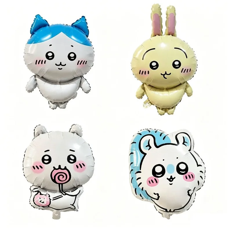 Cute Chiikawa Hachiware Usagi Balloon Garland Anime Kawaii Birthday Party Backdrop Banner Set Decoration Supplies Photo Kit Gift view 2