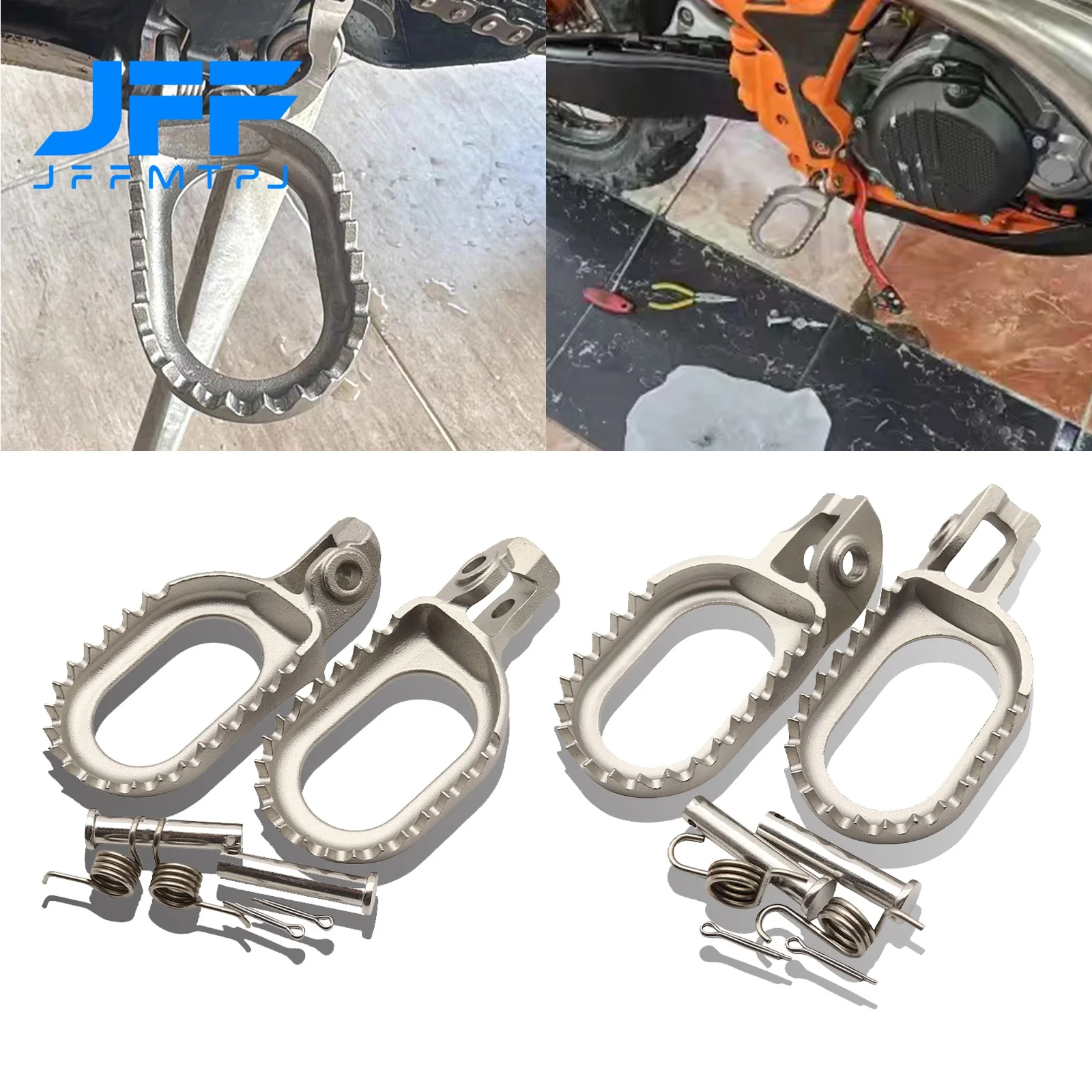 Motorcycles Lowered 3mm Rear Set Stainless Steel Foot Pegs For KTM EXC EXCF XCW XC XCF SX SXF Husqvarna TE FE TX FX TC FC TE FE
