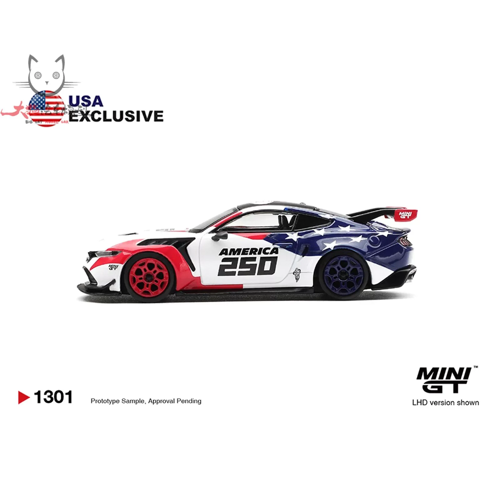 MINIGT TSM 1:64 1301 Ford Mustang Souvenir GTD Druckguss-Modellauto